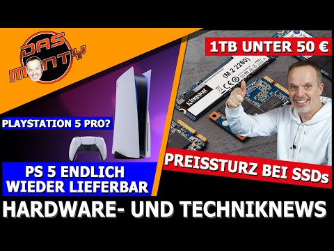 PREISSTURZ bei SSDs - 1TB unter 50€ | PS5 endlich wieder lieferbar | Forspoken ein Flop? | News