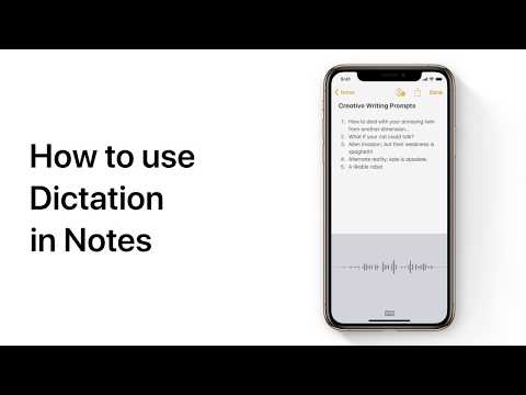 Use Dictation in Notes — Apple Support