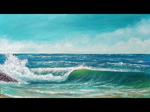 How to paint an Oil Wave EASY! | Paint with Francis ®