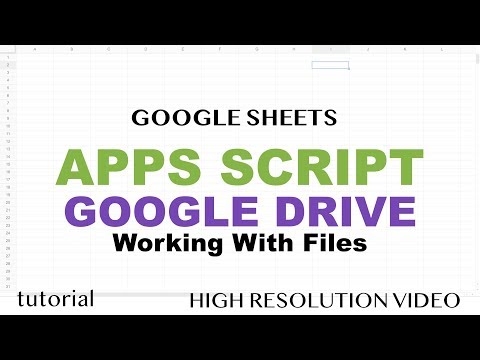 Google Apps Script - Google Drive Tutorial, Files, Folders, Copy Files, DriveApp, Iterator - Part 15