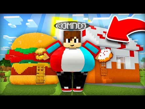 I ATE HOUSES MADE OF FOOD IN MINECRAFT | Compot Minecraft
