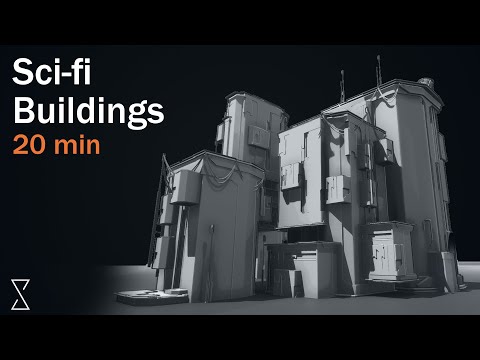 Houdini sci-fi Buildings || Tutorial