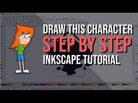 Create a Bratty Girl Character in Inkscape (No Drawing Skills Needed!)