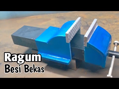 Cara membuat catok besi /// ragum mengunakan barang bekas