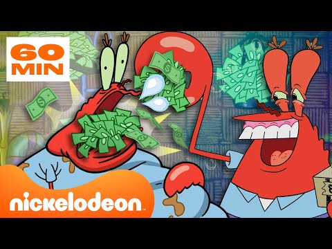 Губка Боб | Самые ЖАДНЫЕ денежные схемы Мистера Крабса 🤑 | Nickelodeon Cyrillic