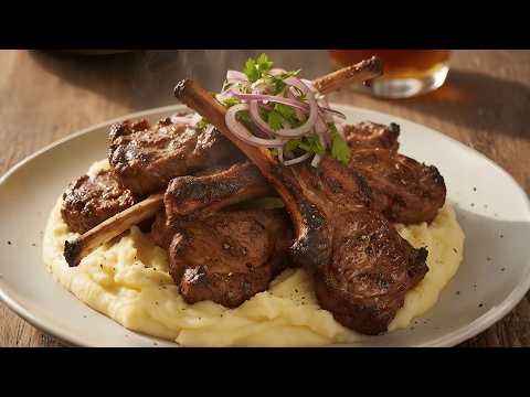Juicy Lamb Chops & Creamy Garlic Mash | 4K