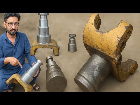 A Surprising Process of Fixing A Broken Spindle of A Loader Grader