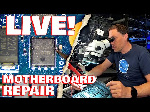 [Live Repair] -- Fixing a Laptop Motherboard LIVE, Can I Do It?