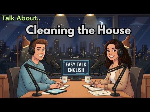 ⭐️How to Talk About Cleaning the House in Conversation   English Conversation Practice