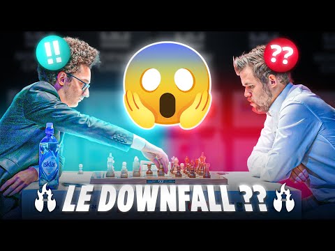 Magnus Carlsen SOUS PRESSION totale par Caruana ! Une Partie de OUF !!