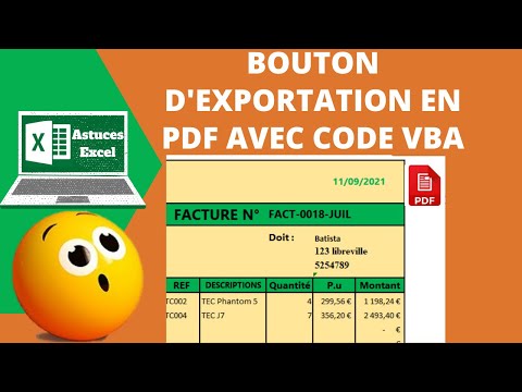 Enregistrer une facture Excel en pdf à l'aide d'un bouton Vba