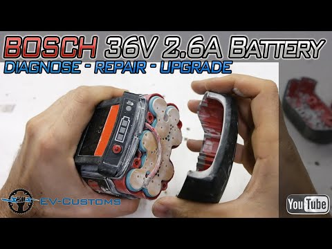 36V 2.6Ah BOSCH Power Tool Battery Repair and Upgrade to 6.0Ah (Lithium)