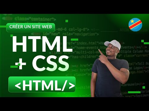 Apprends à créer ton premier site web avec HTML + CSS, pas à pas, na Lingala 🇨🇩 !