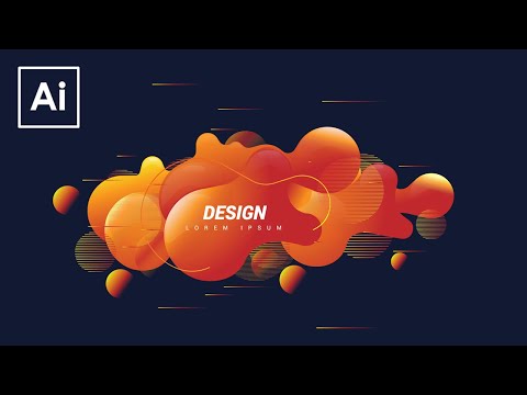 Create Shape Abstract Liquid | Adobe Illustrator Tutorial