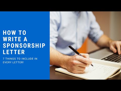 How to Write a Sponsorship Letter That Actually Works: 7 Things to Include in Every Letter