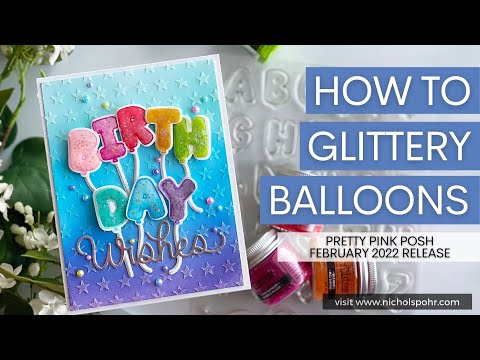 How To Glittery Balloons (Pretty Pink Posh)