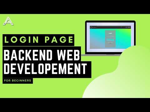 Backend web development tutorial for beginners | How to create a website? Part 2 [ login page ]