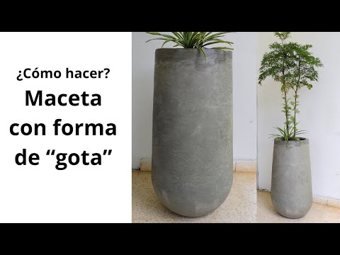 ¿Cómo hacer una maceta con forma de gota?