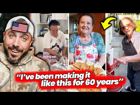 American Reacts to European Grandmas Cooking Authentic Food