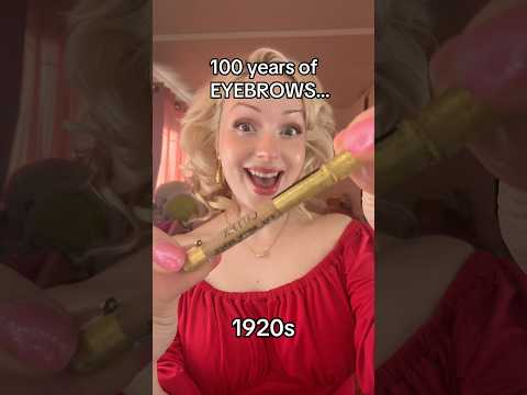 100 years of EYEBROWS 😲 #shorts