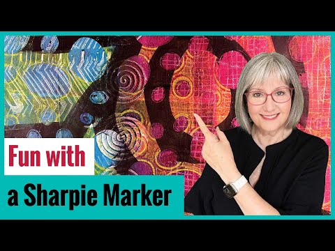 More Sharpie Prints | Gel printing with a fat marker