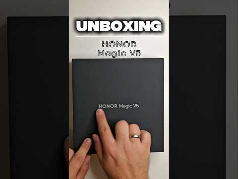 Thinnest Foldable - Honor Magic V5 Unboxing Black Global #unboxing