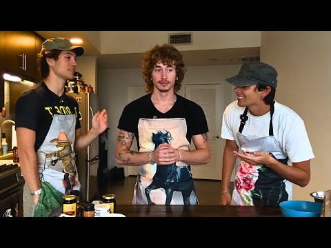 we tried baking together...