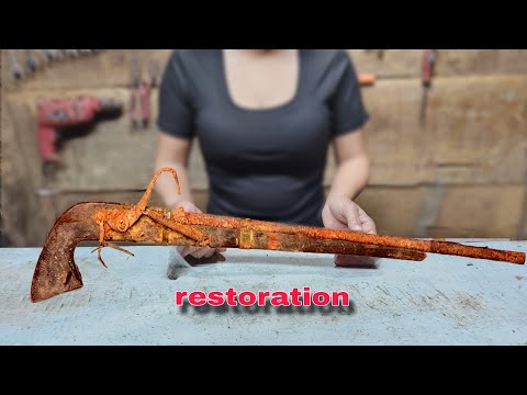 Restoring a Rusty Antique Metal Relic Forgotten for Decades – The Result Shocked Me!