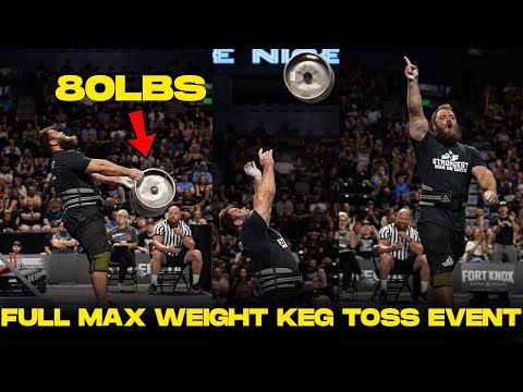 2025 STRONGEST MAN ON EARTH FULL MAX WEIGHT KEG TOSS EVENT