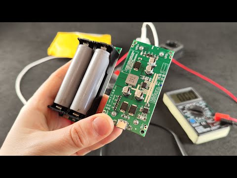 Type-C 15W 3A 18650 Lithium Battery Charger Module DC-DC Booster UPS Power Supply Converter 9V 12V