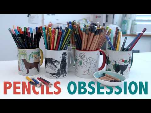 ALL my COLOUR PENCILS brands and how I use them for mixed media art