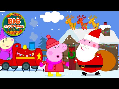 Peppa Pig Rides a Toy TRAIN to Santa’s Grotto! 🚂 Big Christmas Adventures | Full Episode | 18 Mins