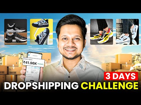 3 Days Indian DROPSHIPPING Challenge - Sell Shoes Online | Live Sales & Profit 💰🚀