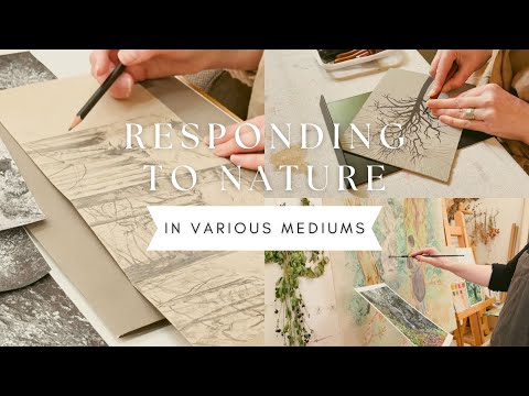 Capturing spiritual connection to nature through art practice | Process Vlog | MA visual art