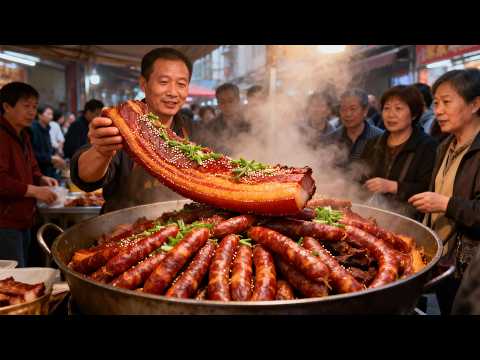 河南大哥卖灌肉，一年只做3个月，3个月要用20万斤梅花肉!【好食勇哥】