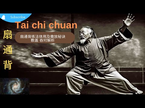 太极拳扇通背练法体用，两臂的气场及太极撒放秘诀解析 Analysis of Tai Chi chuan technique for promoting body energy flow