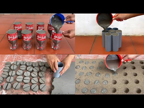 Smart Ways To Reuse And Create Crafts With Cement // DIY Decoration For Your Home Garden