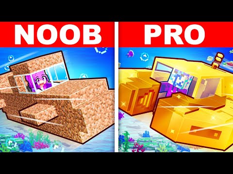 WORKING SUBMARINE Build Challenge in Minecraft!