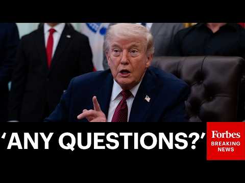 BREAKING: Trump Takes Questions After Issuing 'Shoot And Kill' Order To US Navy In Hormuz Strait