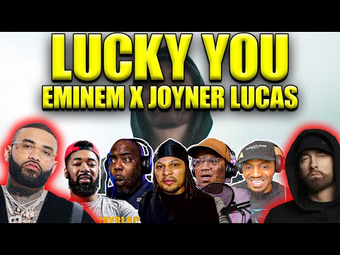 They SNAPPED! Eminem & Joyner Lucas 'Lucky You' | Reaction Compilation – Bars on Bars!