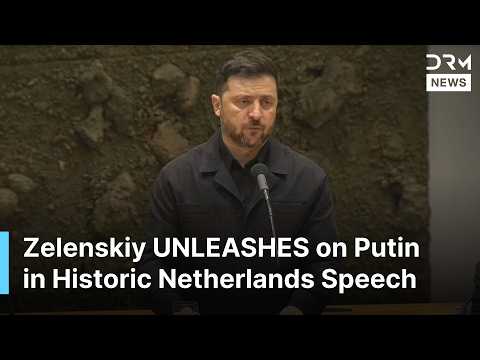 FULL SPEECH: Zelenskiy Names Putin a “Career Criminal” in Stunning Netherlands Parliament | AC1B