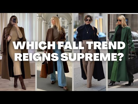 Top 12 Fall Fashion Trends 2025— Ranked from Most to Least Popular!