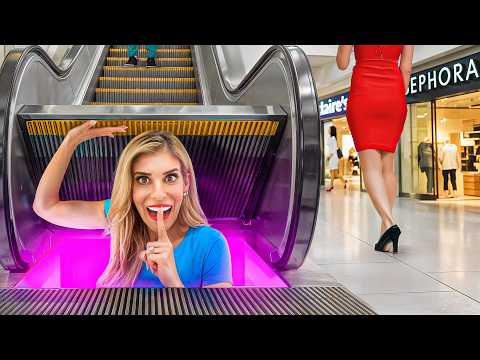 I Built a SECRET Room in A Mall!