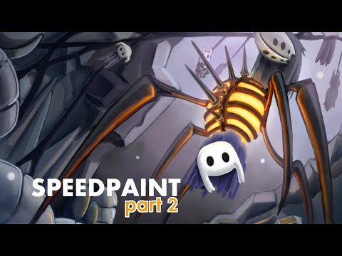 Hollow Knight | Nosk Battle |【Speedpaint】part 2