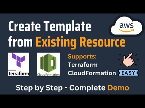 Import Existing AWS Resources as AWS CloudFormation & Terraform | Import Resources to AWS | AWS Demo
