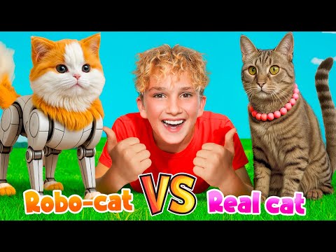 REAL Cat vs ROBO Cat!!!