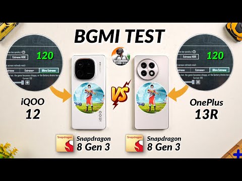 OnePlus 13R vs iQOO 12 - 120 FPS BGMI Test, Heating & Battery Test | Shocking Results 😱