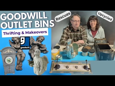 GOODWILL OUTLET BINS: Old Clock, Angel, Birdhouse & a Coat Hanger - Flips - Thrift with Us