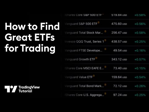 The TradingView ETF Screener: Tutorial