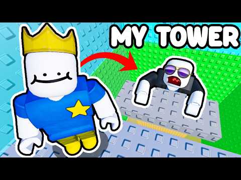 i made an UNBEATABLE Troll Tower in Roblox build a tower...